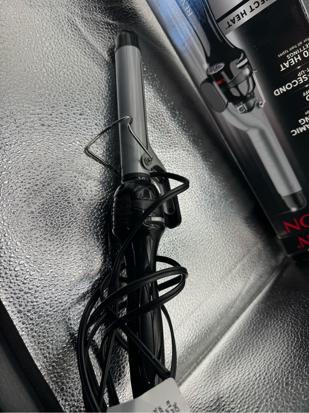 Revlon Silver and Black 1" Curling Iron - Ceramic Barrel